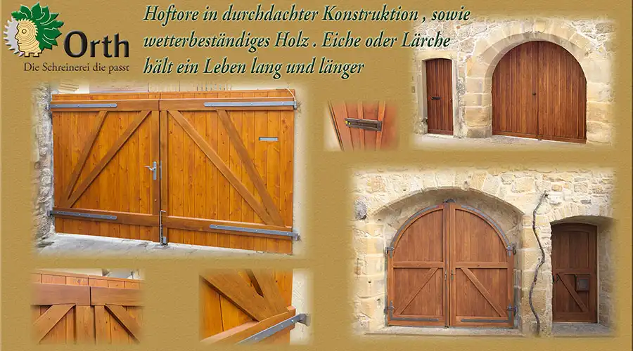Bildkomposition Bilder von Toren aus Holz